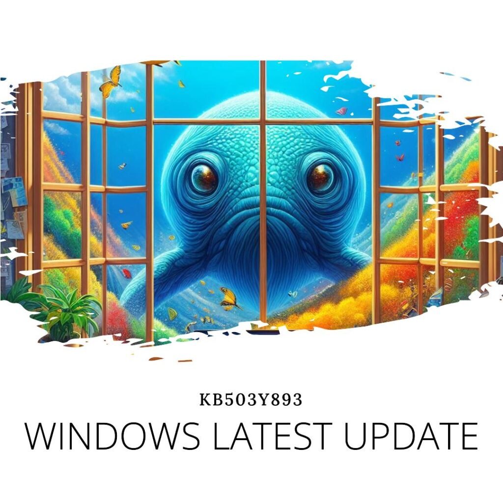 Windows' latest update KB503Y893?